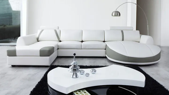 Messina Leather Chaise Lounge Option A