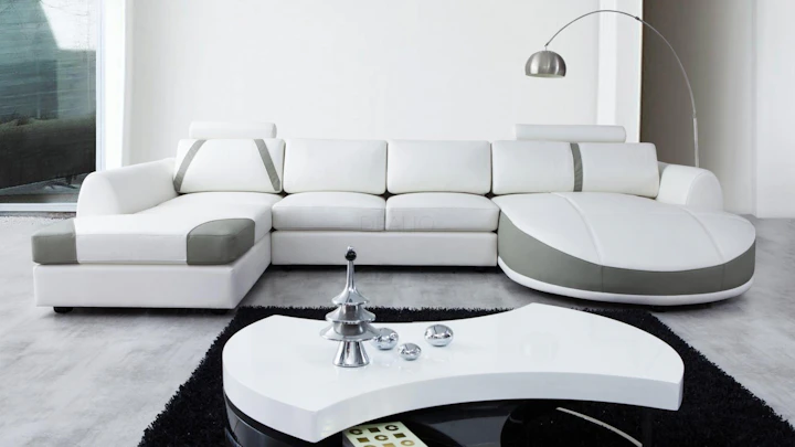 Messina Leather Chaise Lounge Option A