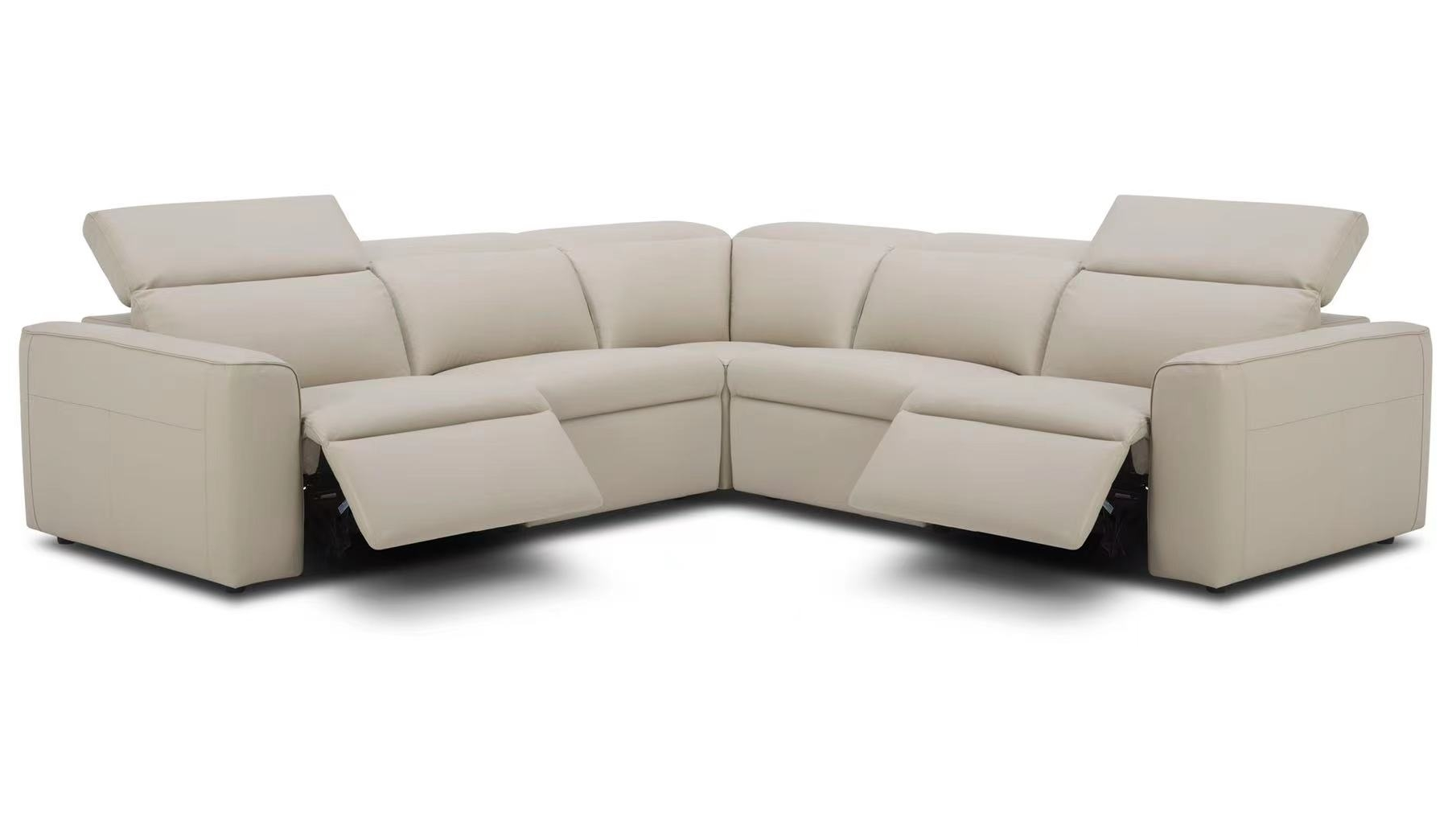 Broadway Leather Recliner Compact Corner Lounge Option A 6 Thumbnail