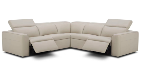 Broadway Leather Recliner Compact Corner Lounge Option A