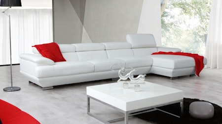 Lexington Leather Chaise Lounge Option B