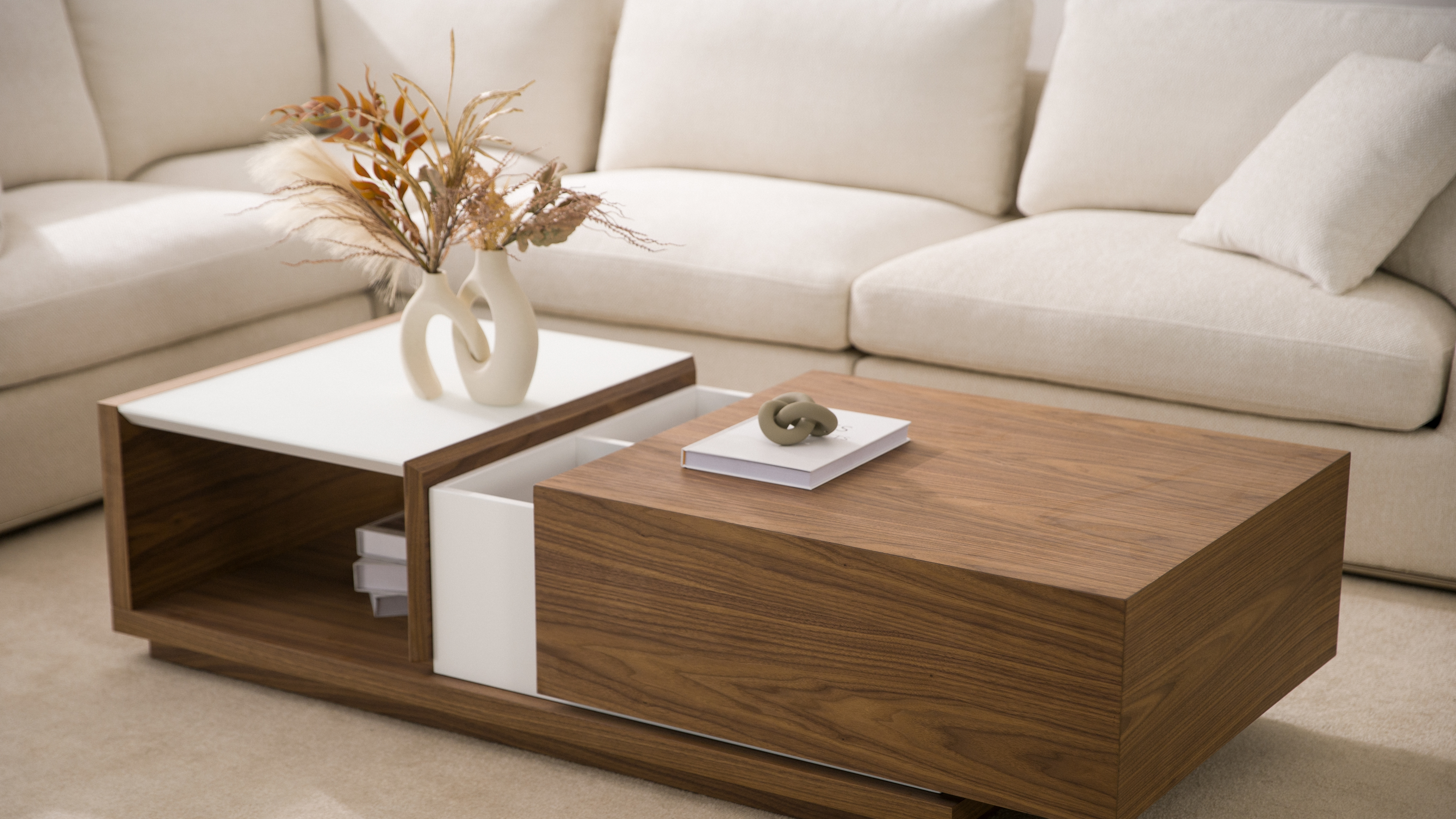 Amalfi Walnut Coffee Table 9 Thumbnail