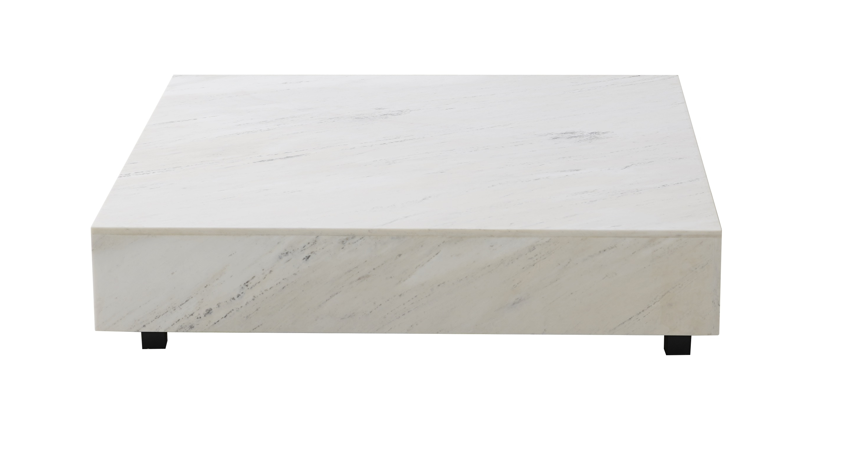 Artisan White Carrara Marble Coffee Table 10 Thumbnail