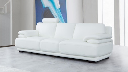 Juliet Leather Three Seat Sofa