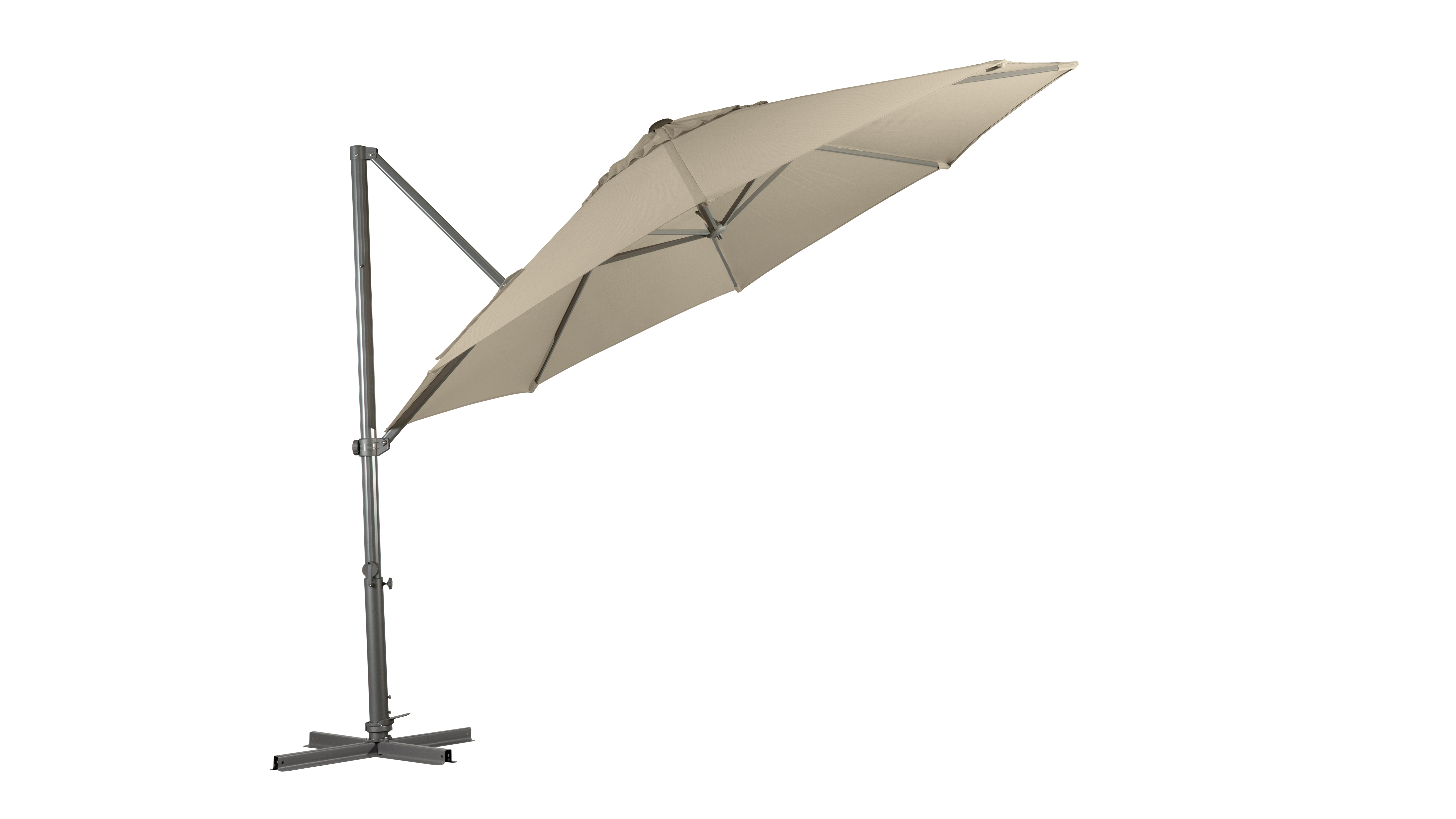 Shelta Pandanus Taupe Outdoor Cantilever Umbrella 3 Thumbnail