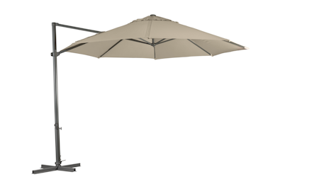 Shelta Pandanus Taupe Outdoor Cantilever Umbrella