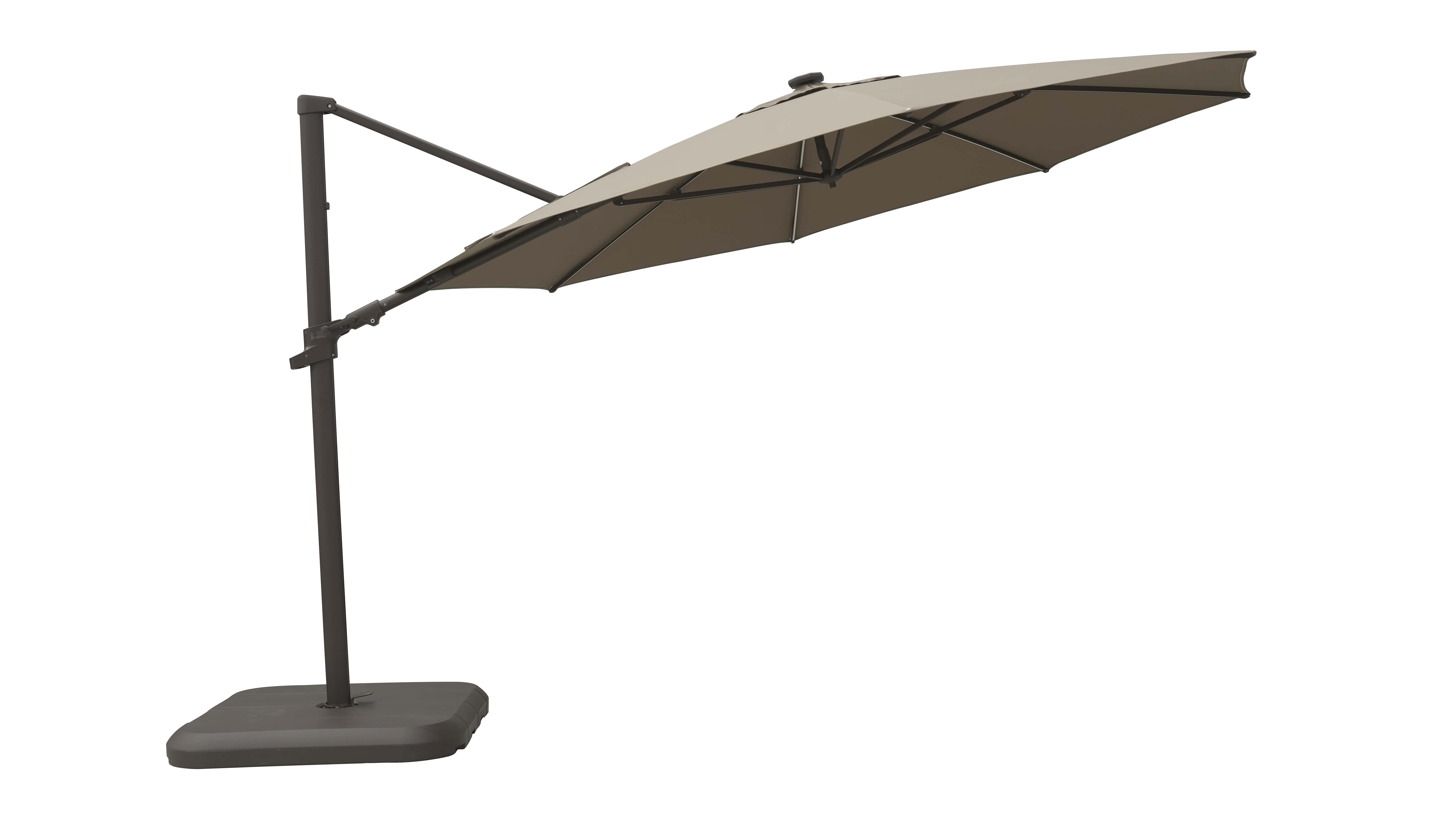 Shelta Emery Charcoal Outdoor Cantilever Umbrella 3 Thumbnail