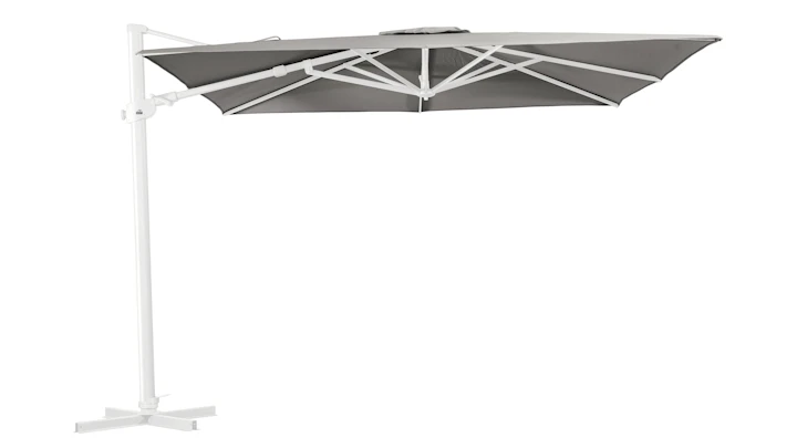 Shelta Regis Boulder White Outdoor Cantilever Umbrella