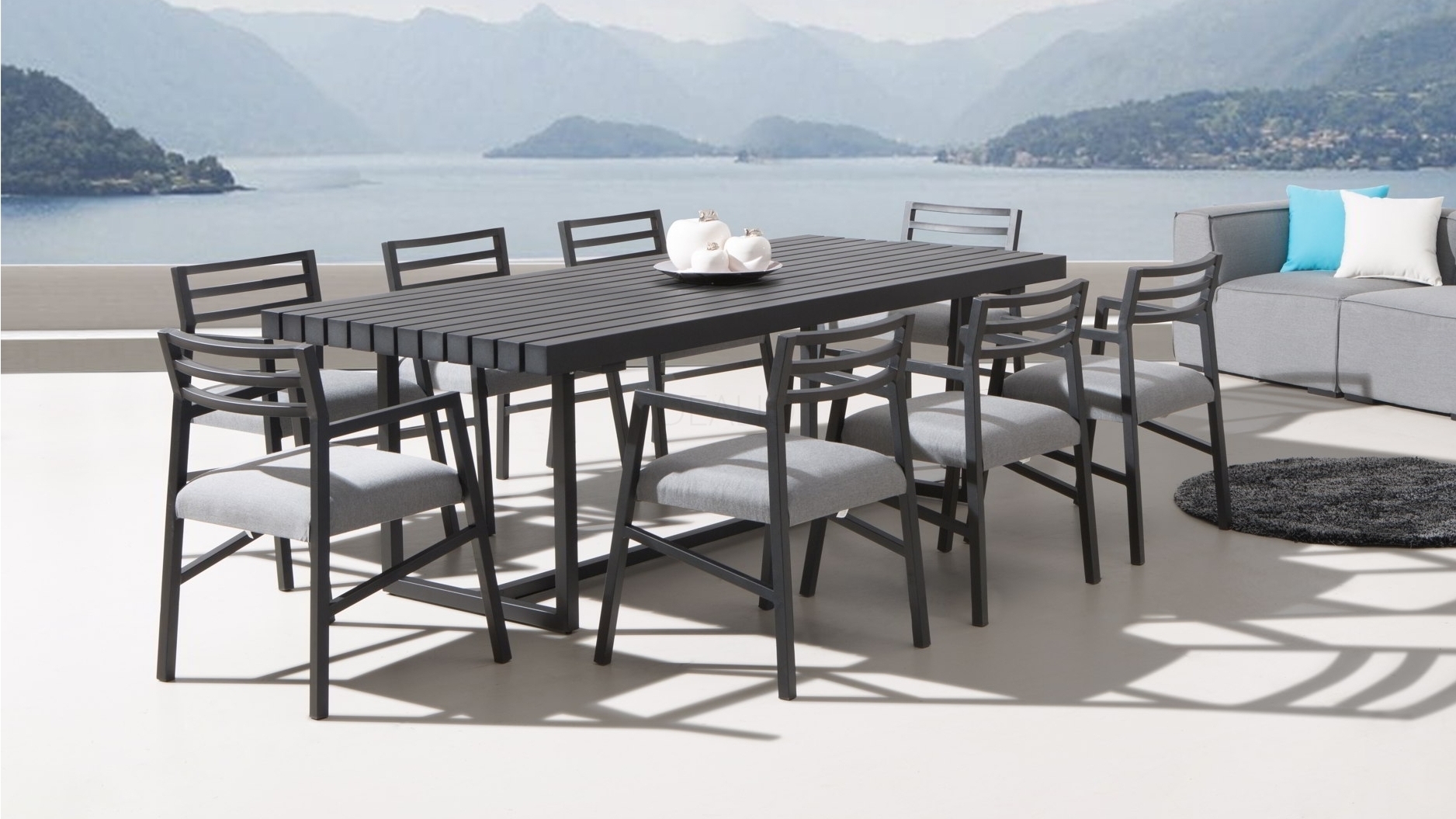 Elite 9-piece Outdoor Aluminium Dining Set With Blaze Chairs 3 Thumbnail