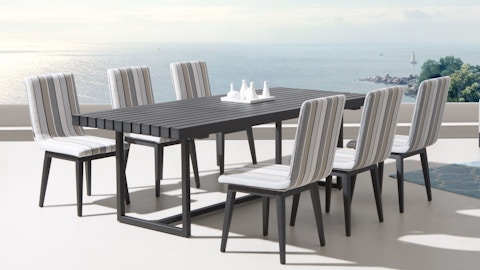 Elite 7-piece Outdoor Aluminium Dining Set With Kroes Chairs 5 Thumbnail