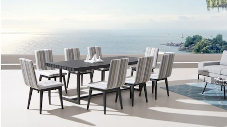 Elite 9-piece Outdoor Aluminium Dining Set With Kroes Chairs