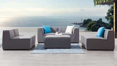 Toft Seven Ways Outdoor Fabric Lounge System 9