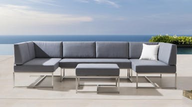 Element Seven Ways Outdoor Stainless Steel Lounge System