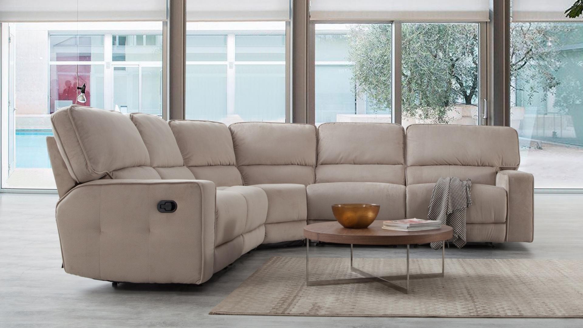 Windsor Fabric Corner Recliner Option A Lounge Life