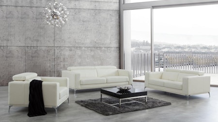 Club Leather Sofa Suite 3 + 2 + 1