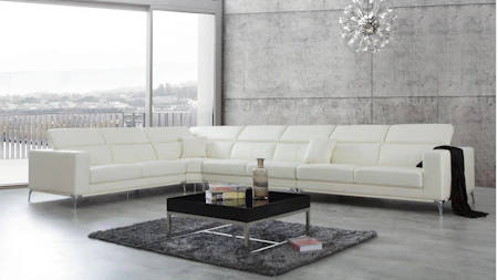 Club Leather Corner Lounge Option C