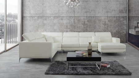 Club Leather Modular Lounge Option A