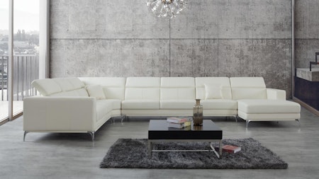 Club Leather Modular Lounge Option B