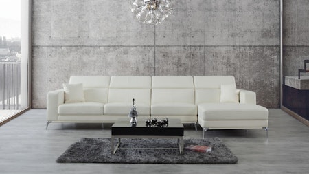 Club Leather Chaise Lounge Option B