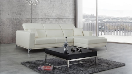 Club Leather Chaise Lounge Option A