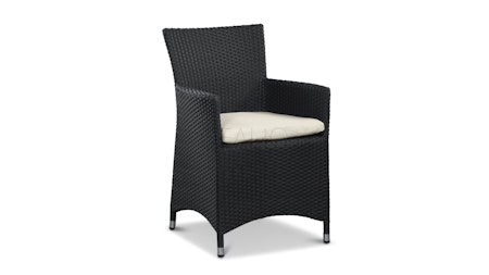 Letizia Outdoor Wicker Dining Chair Set of Two