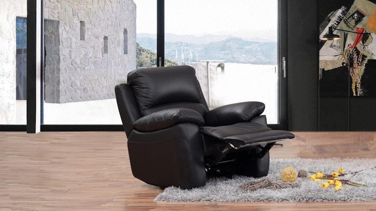 Lincoln Leather Recliner Armchair