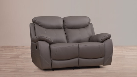 Brighton Leather Recliner Two Seater Sofa 3