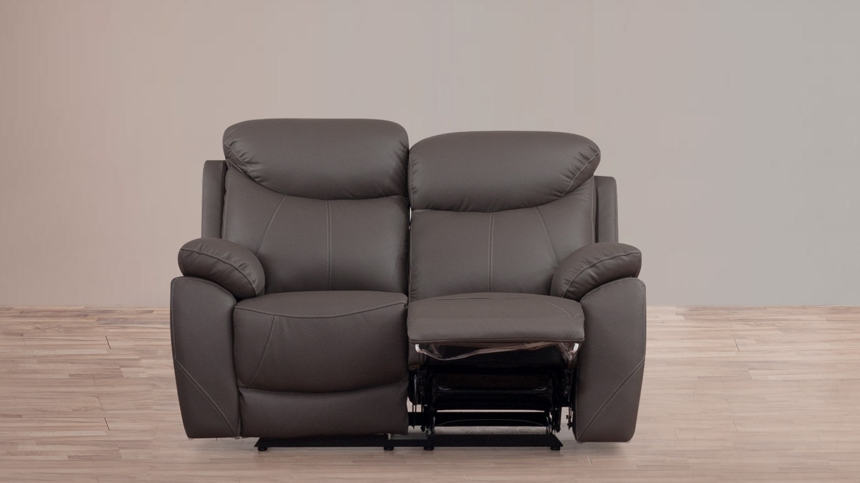 Brighton Leather Recliner Two Seat Sofa 4 Thumbnail