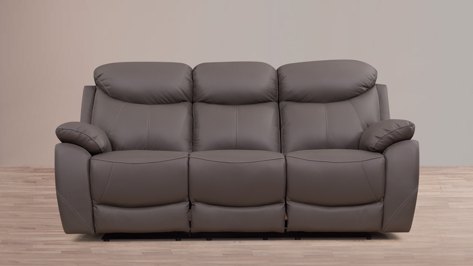 Brighton Leather Recliner Three Seat Sofa 4 Thumbnail