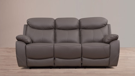 Brighton Leather Recliner Three Seater Sofa
