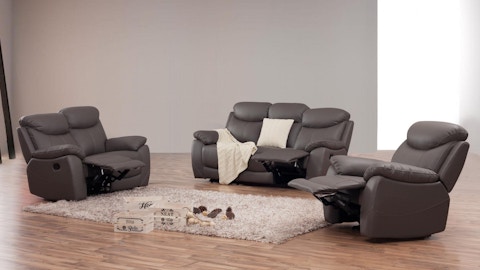 Brighton Fabric Recliner Sofa Suite 3 + 2 + 1 6 Thumbnail