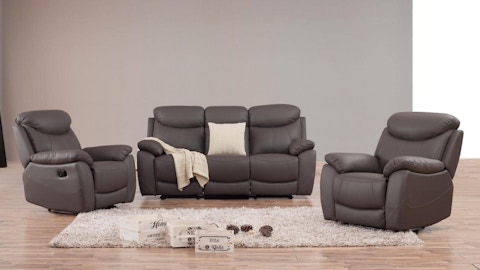 Brighton Fabric Recliner Sofa Suite 3 + 1 + 1 3 Thumbnail