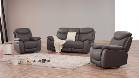 Brighton Leather Recliner Sofa Suite 3 + 1 + 1 2 Thumbnail