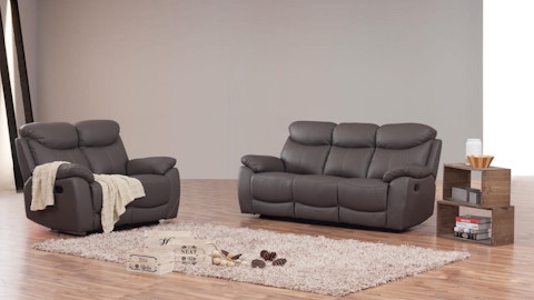 Brighton Leather Recliner Sofa Suite 3 + 2 4 Thumbnail
