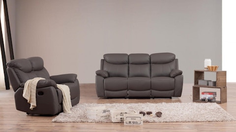 Brighton Leather Recliner Sofa Suite 3 + 2 4 Thumbnail