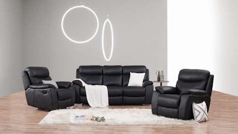 Balmoral Leather Recliner Sofa Suite 3 + 1 + 1 3 Thumbnail