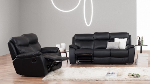 Balmoral Leather Recliner Sofa Suite 3 + 2 3