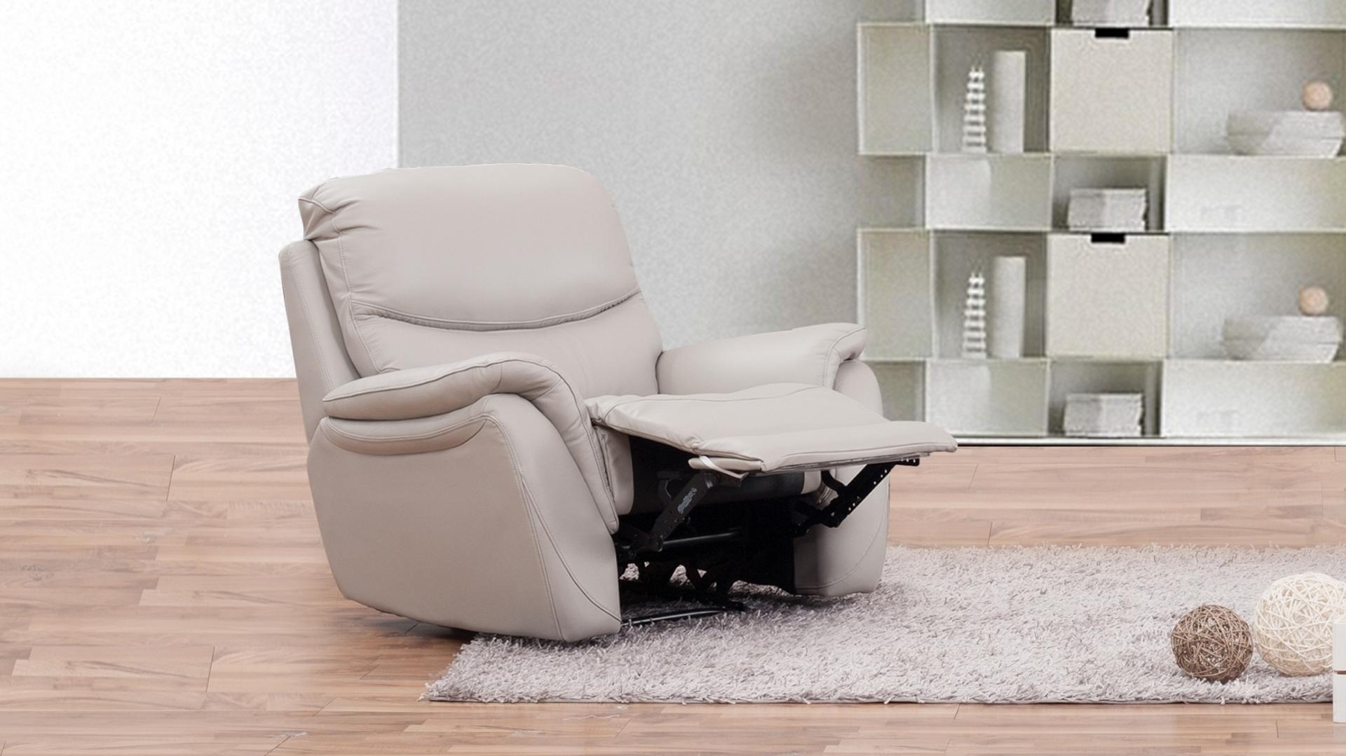 beige recliner armchair