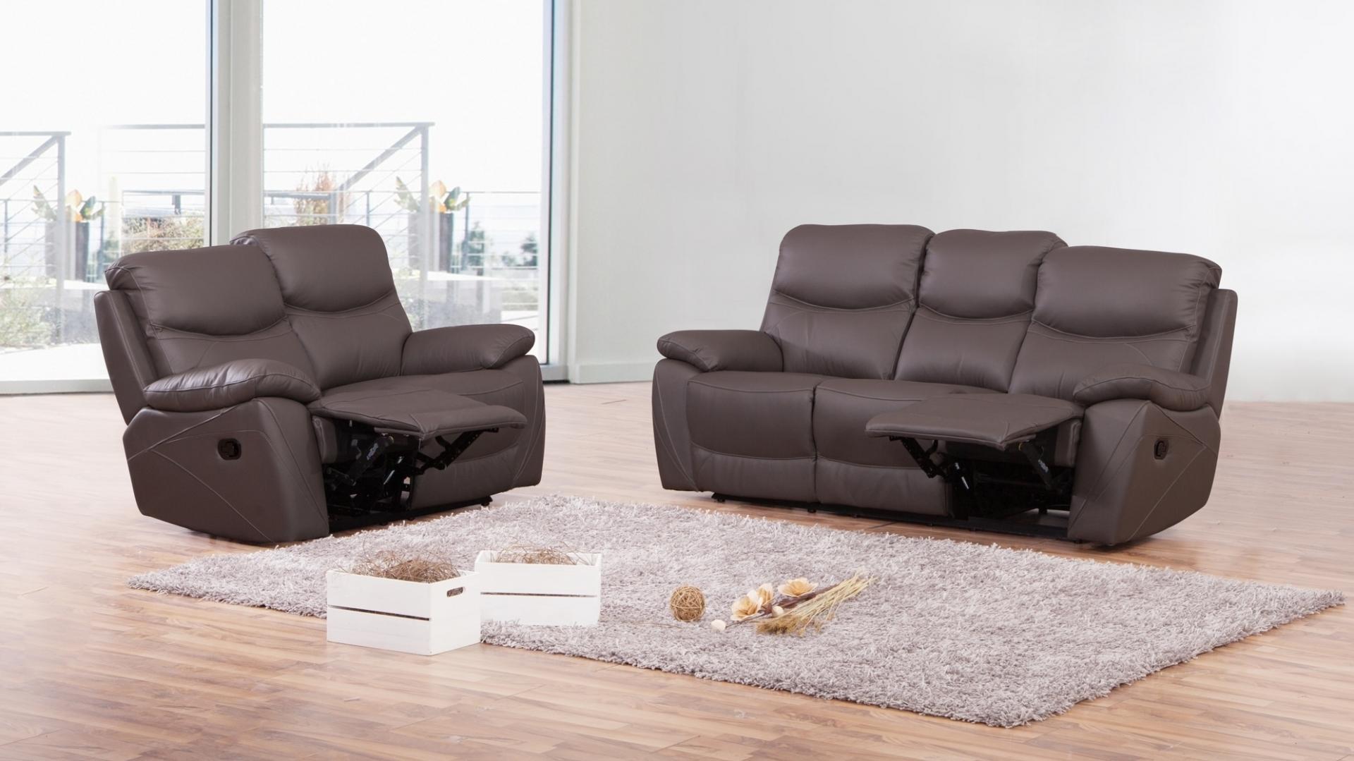 Chelsea Leather Recliner Sofa Suite 3 + 2 3 Thumbnail