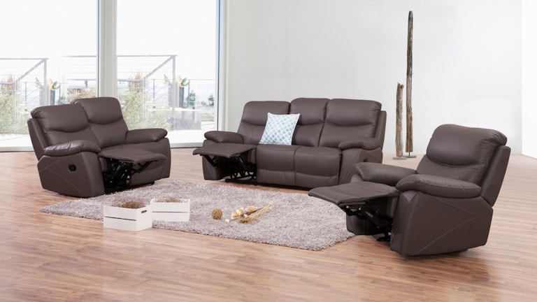 Chelsea Leather Recliner Sofa Suite 3 + 2 + 1