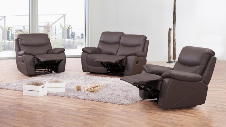 Chelsea Leather Recliner Sofa Suite 2 + 1 + 1