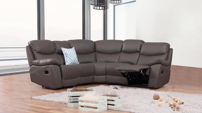 Chelsea Leather Recliner Corner Lounge Option A