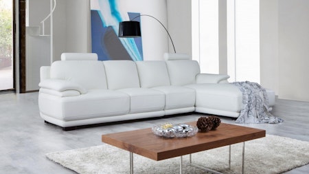 Juliet Leather Chaise Lounge Option B