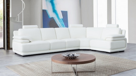 Juliet Leather Corner Lounge Option F