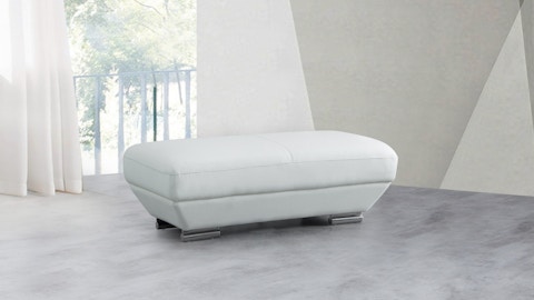 LEXINGTON Leather Ottoman 60x120x45 (Main Colour: Premium White, Material: Leather + Match - SKU284341) 1