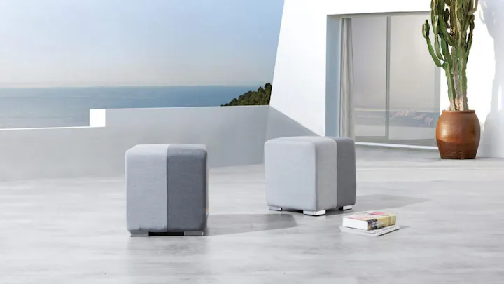 Mood Outdoor Fabric Ottoman