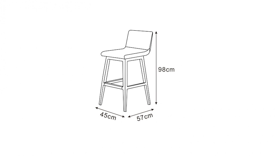 Kroes Outdoor Bar Chair Diagram