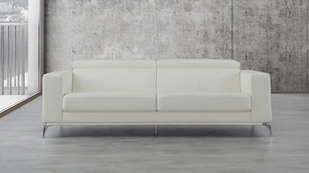 Club Leather Three Seat Sofa