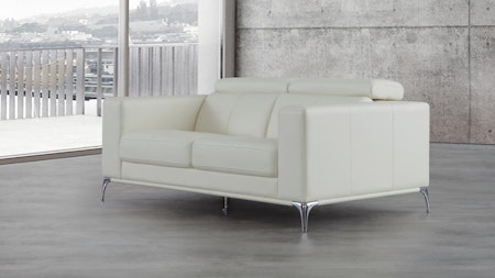 Club Leather Two Seat Sofa