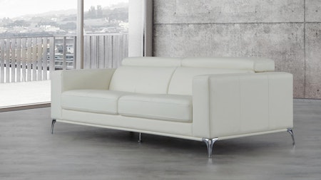 Club Leather Three Seat Sofa